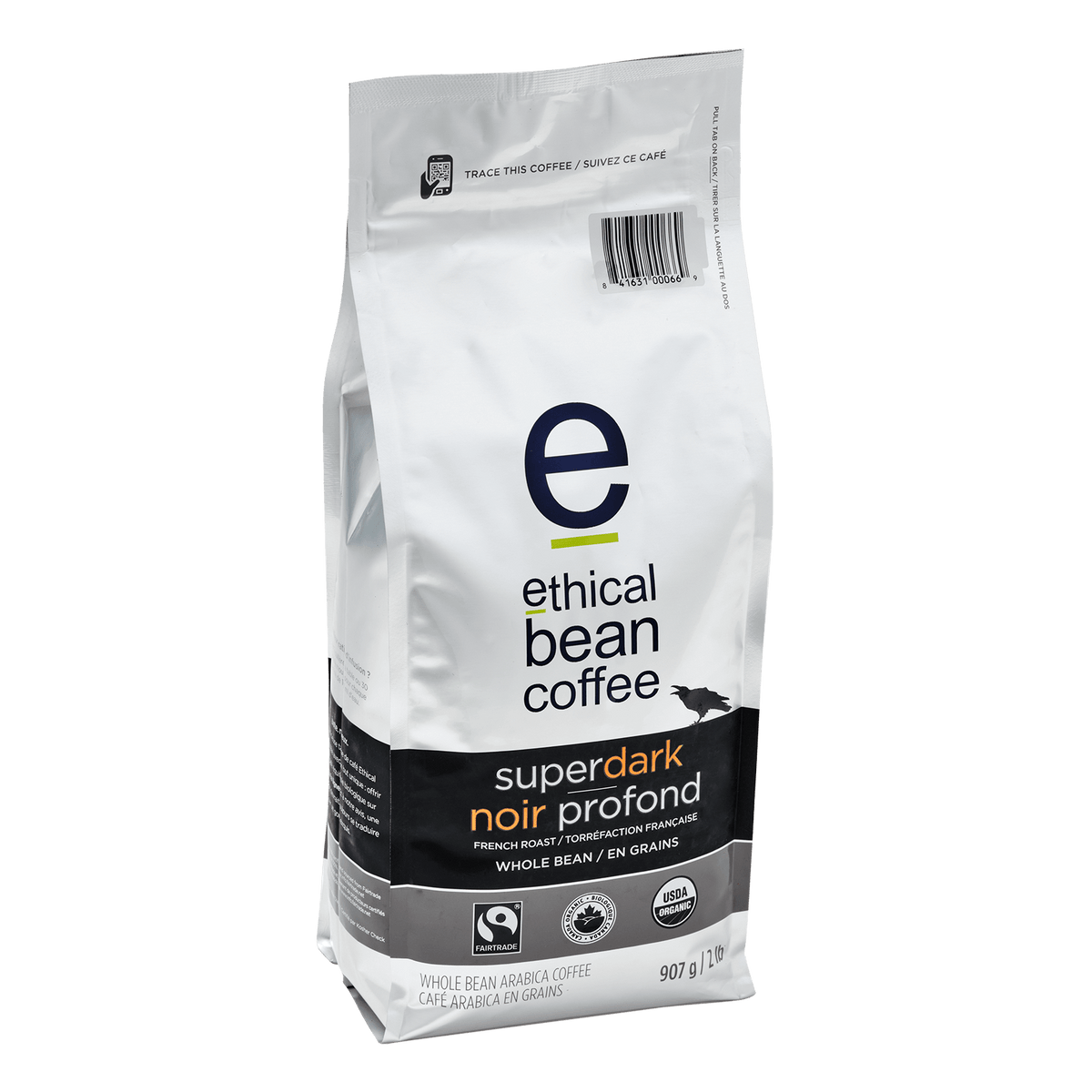 superdark whole bean 2lbs bag - Ethical Bean Coffee Canada
