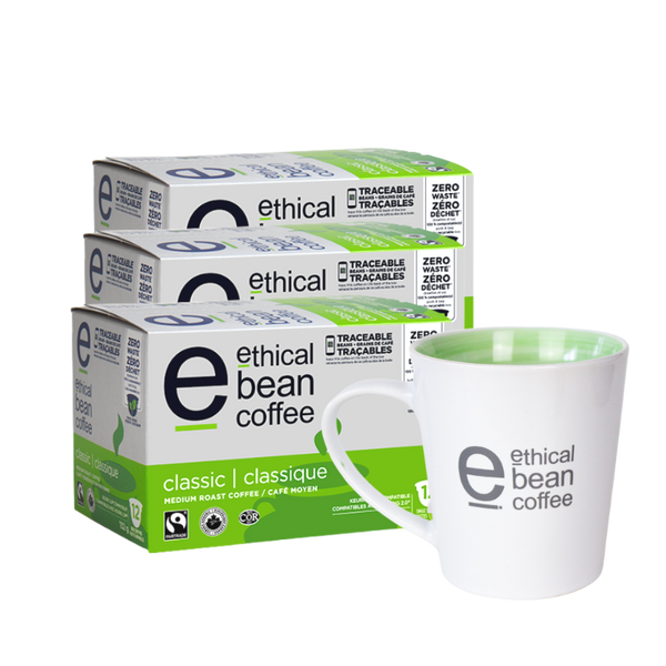 pods 3 pack + coffee mug