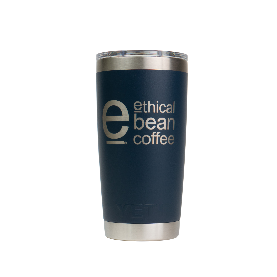 ethical-bean-travel-coffee-mug-yeti-tumbler-navy-front
