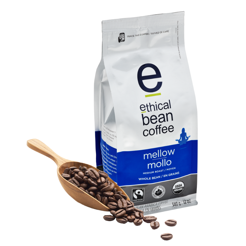 Mellow Medium Roast Whole Bean Coffee Ethical Bean Coffee Canada