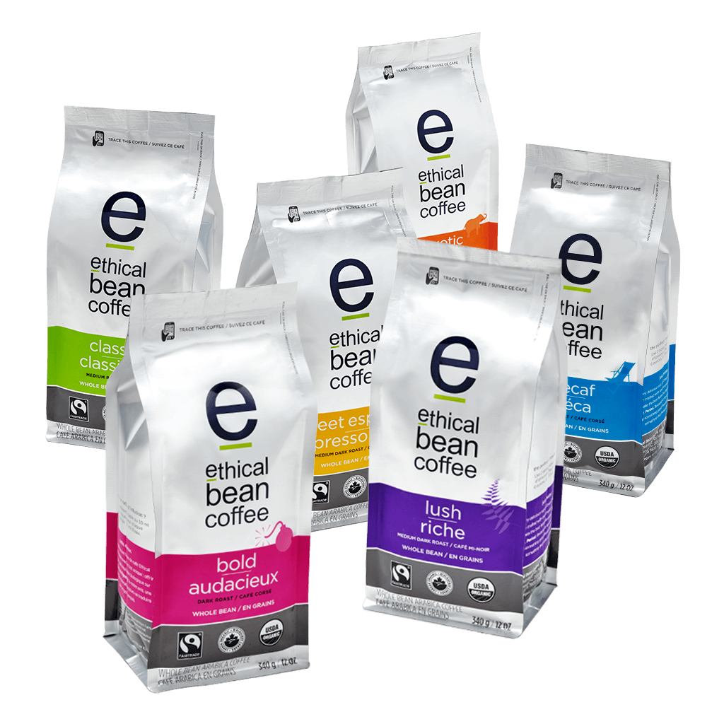 Whole Bean 6 Pack - NEW - Ethical Bean Coffee Canada